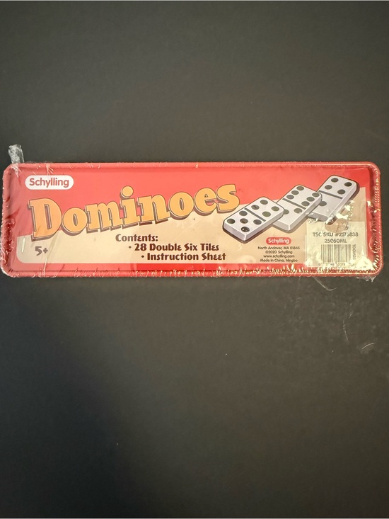 Schylling Other - Schylling Red Dominoes Game - 28 Double-Six Tiles